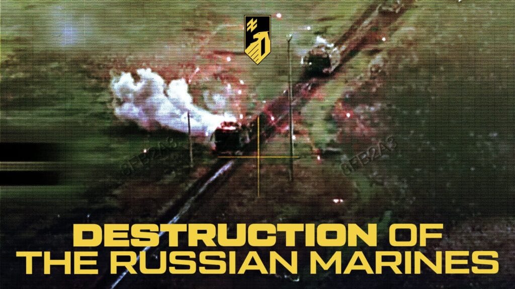 Destroying enemy mechanized columns near Dobropillia