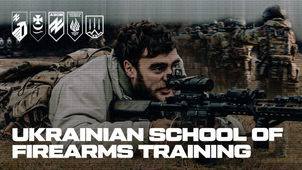 The Ukrainian firearms training school, in cooperation with the first corps Azov of the National Guard of Ukraine