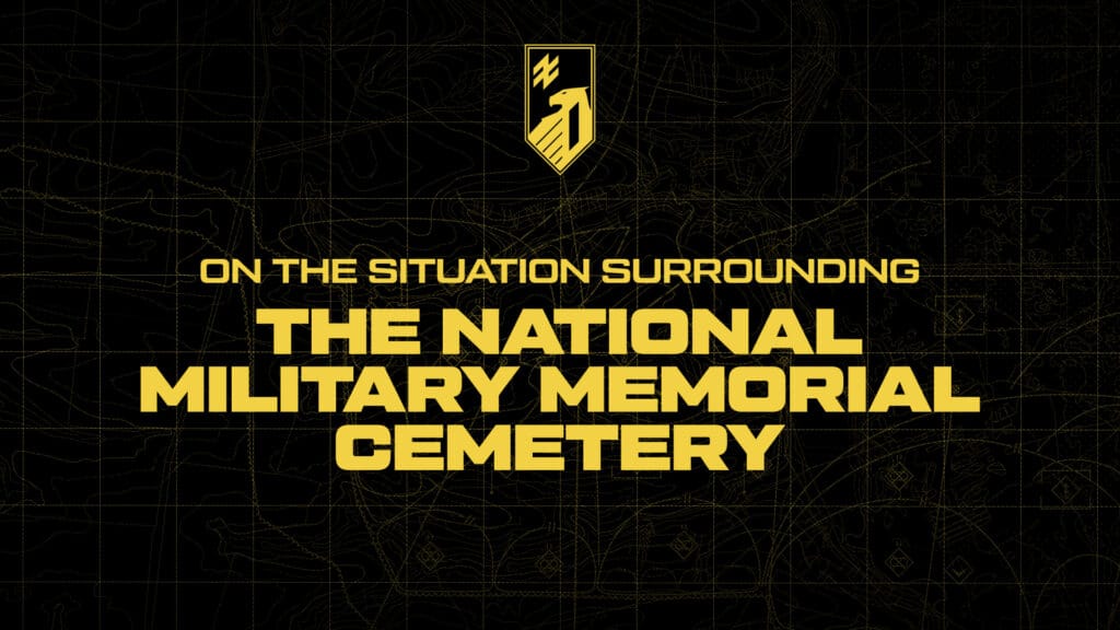 The situation surrounding the National Military Memorial Cemetery