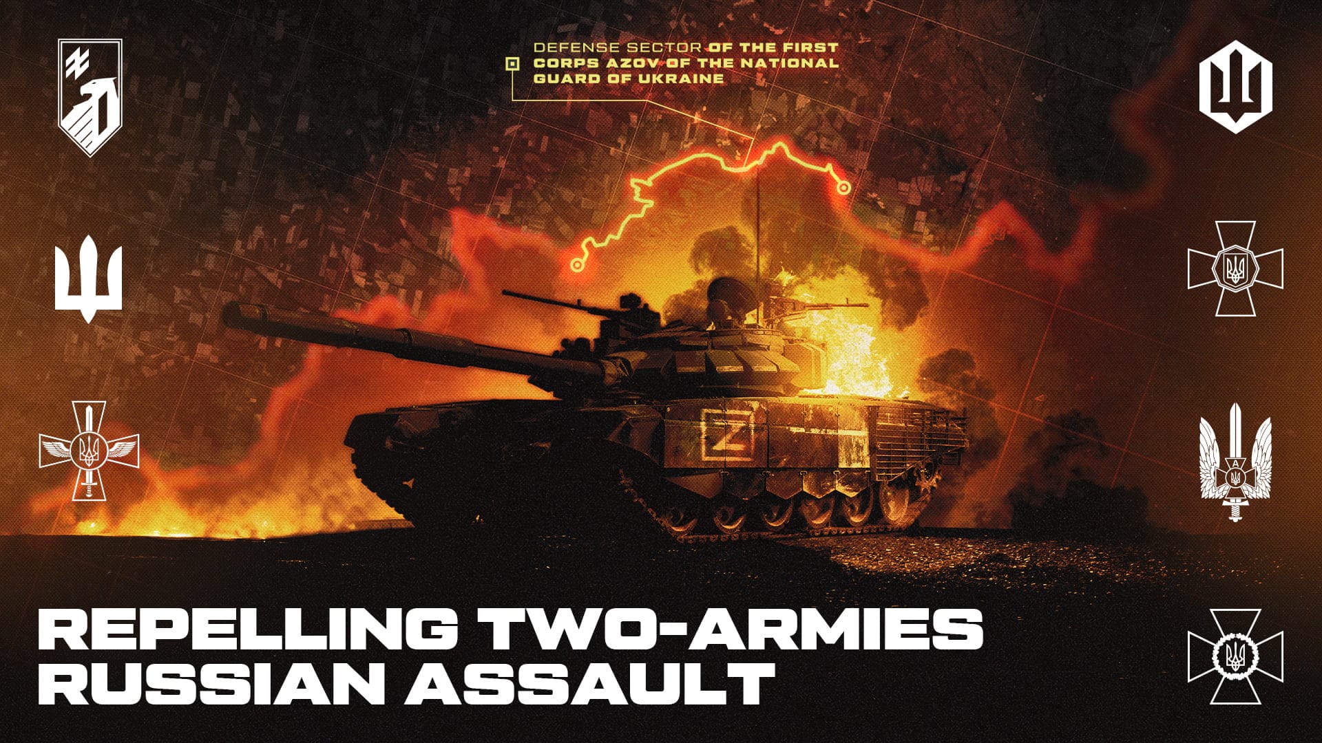 The advance of two armies and a tank division of the russian armed forces was repelled