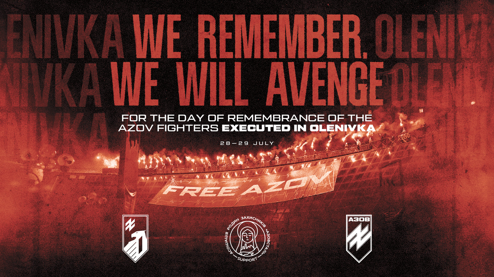 Brothers-in-arms and loved ones honored the memory of Azov servicemen killed in Olenivka